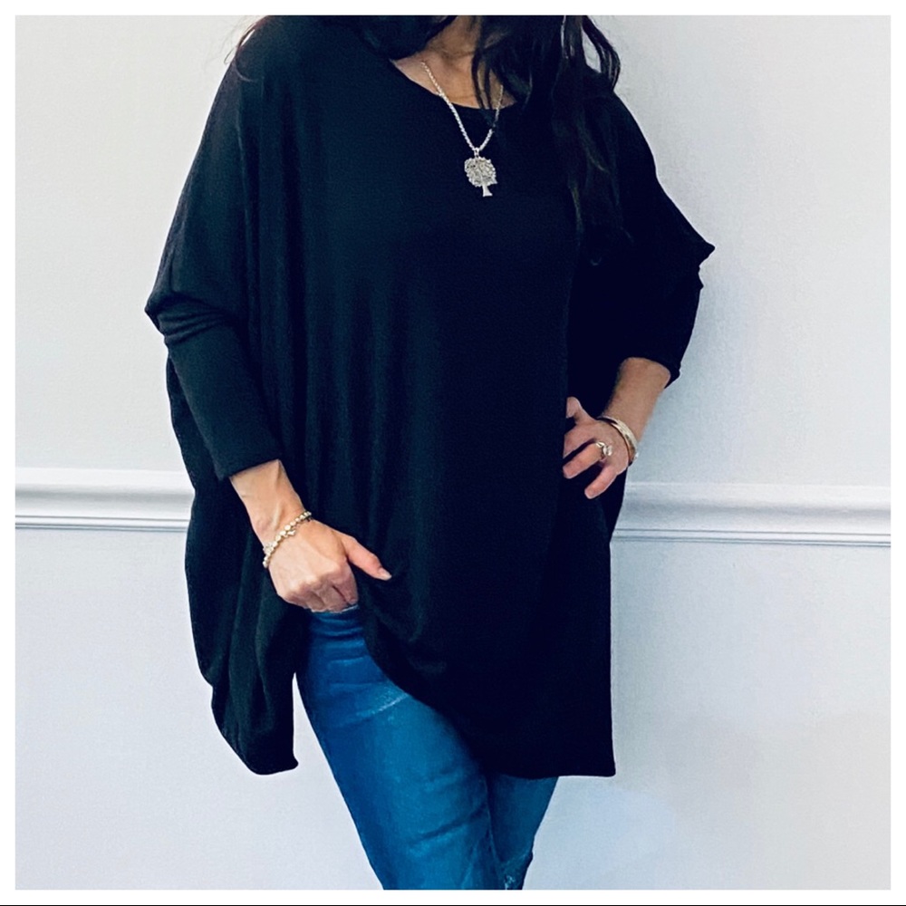 OVERSIZED LOOSE FIT CREAM  KNIT SWEATER - Picture 4 of 6